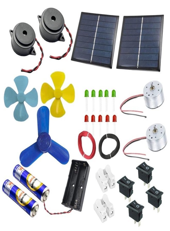 ESPtronics مجموعة مكونات الروبوتات والإلكترونيات من إي إس بترونيكس - تجربة علمية بمحرك تيار مستمر لأطفال المدارس والطلاب، مجموعة تعليمية ممتعة لتعلم العلوم والتكنولوجيا والهندسة والرياضيات، مشروع علمي يمكنك صنعه بنفسك - Image 2